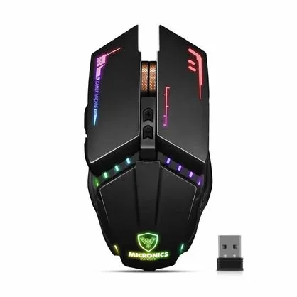 Mouse Gamer Inalámbrico Micronics Ranger MIC M822RX Negro